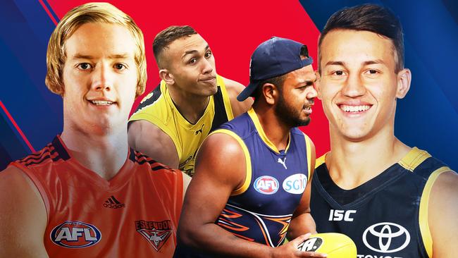 Darcy Parish, Shai Bolton, Willie Rioli and Tom Doedee could have breakout AFL seasons in 2018.