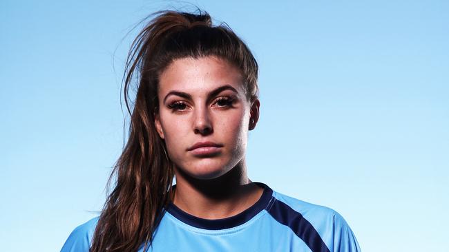 Blues debutant Jessica Sergis dreams of playing for the Jillaroos. Pic: Tim Hunter