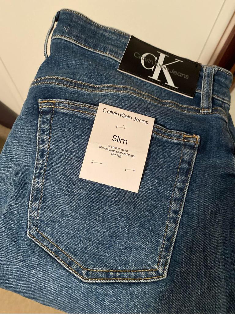 Calvin Klein Jeans Men’s Slim Denim. Picture: Supplied