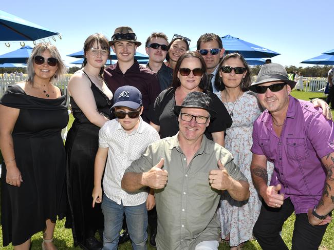 Apiam Bendigo Cup was held at Bendigo Racecourse, Bendigo, Victoria, on Wednesday, October 30th, 2024. Pictured enjoying the horse racing carnival is Corey the birthday boy and his friends. Picture: Andrew Batsch