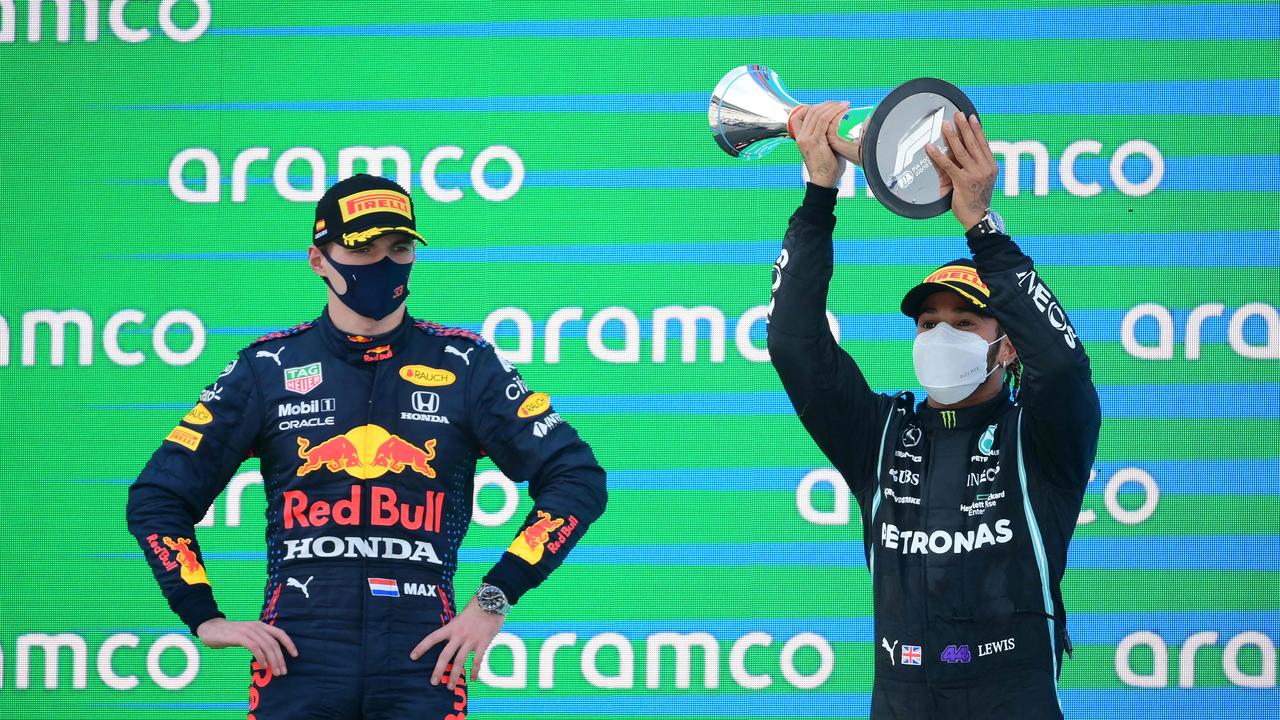 Lewis Hamilton claimed his fifth successive Spanish Grand Prix on Sunday ahead of Red Bull’s Max Verstappen.