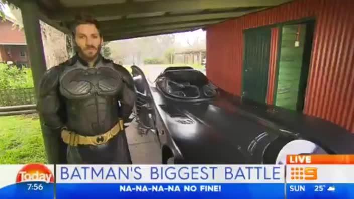 Batman fights parking fine | Daily Telegraph