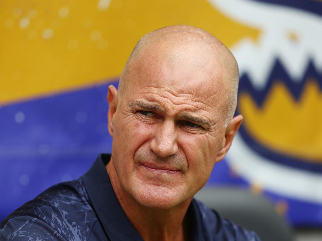 Eels coach Brad Arthur is disappointed with his side’s defence. Picture: Mark Metcalfe/Getty Images