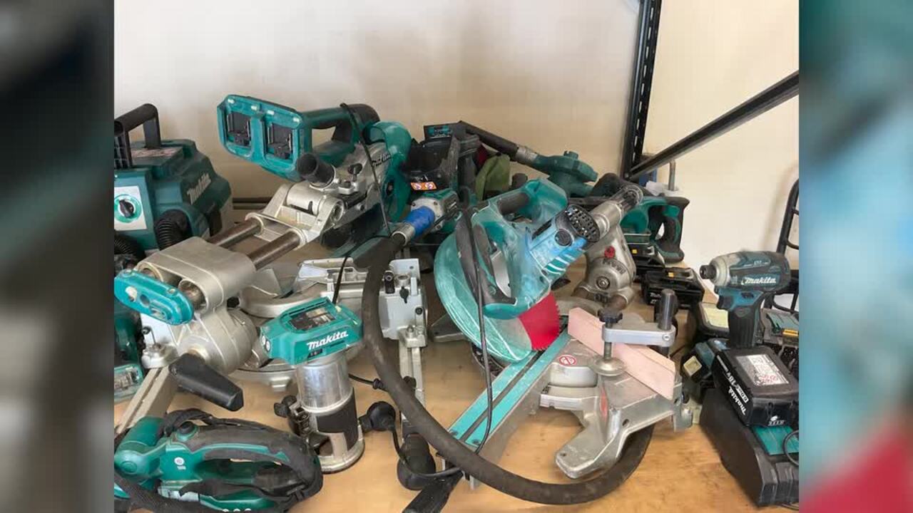 Arrest footage: Police recover $150,000 in power tools