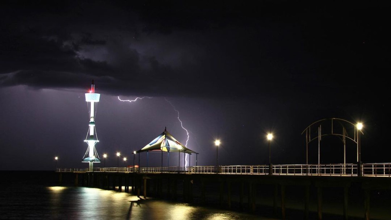 Adelaide storm at Brighton Beach. Picture: @paulcav22 / Instagram