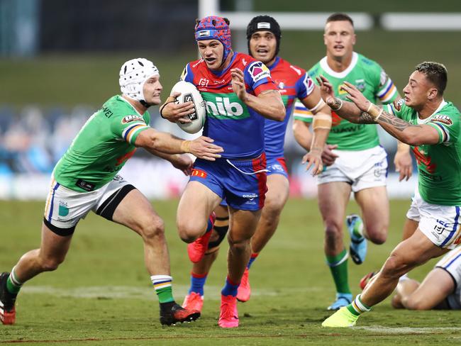 Kalyn Ponga was superb in his return from suspension. Picture: AAP Image/Brendon Thorne