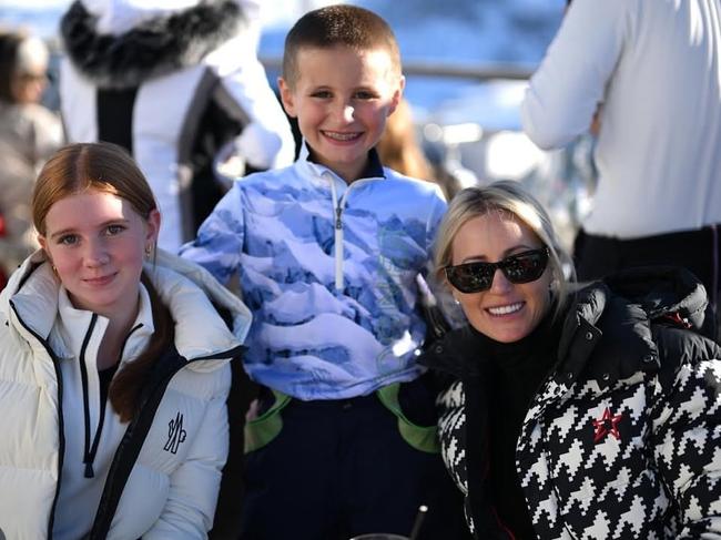 Roxy, Pixie and Hunter in Courchevel. Picture: Instagram