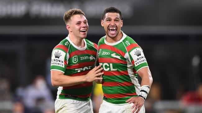 Cody Walker looks set to finish his NRL career with South Sydney, with contract extension talks to kick off after the 2021 season. Picture: NRL Photos.