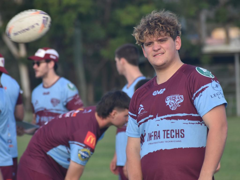 CQ Capras under-19 squad at a pre-season training session at Kettle Park, Rockhampton, on December 18, 2024.