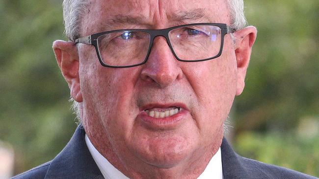 SYDNEY, AUSTRALIA - NewsWire Photos , JANUARY  16, 2021: Health Brad Hazzard speaks to the media during a press conference in Granville, Sydney.  Picture: NCA NewsWire / Flavio Brancaleone