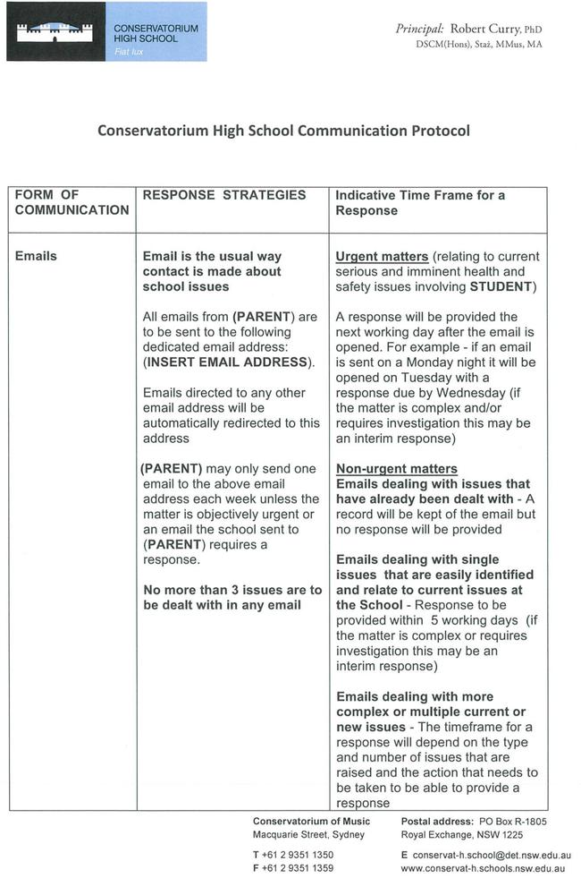 Schools are reminding parents of the protocols to follow in communicating with teachers.