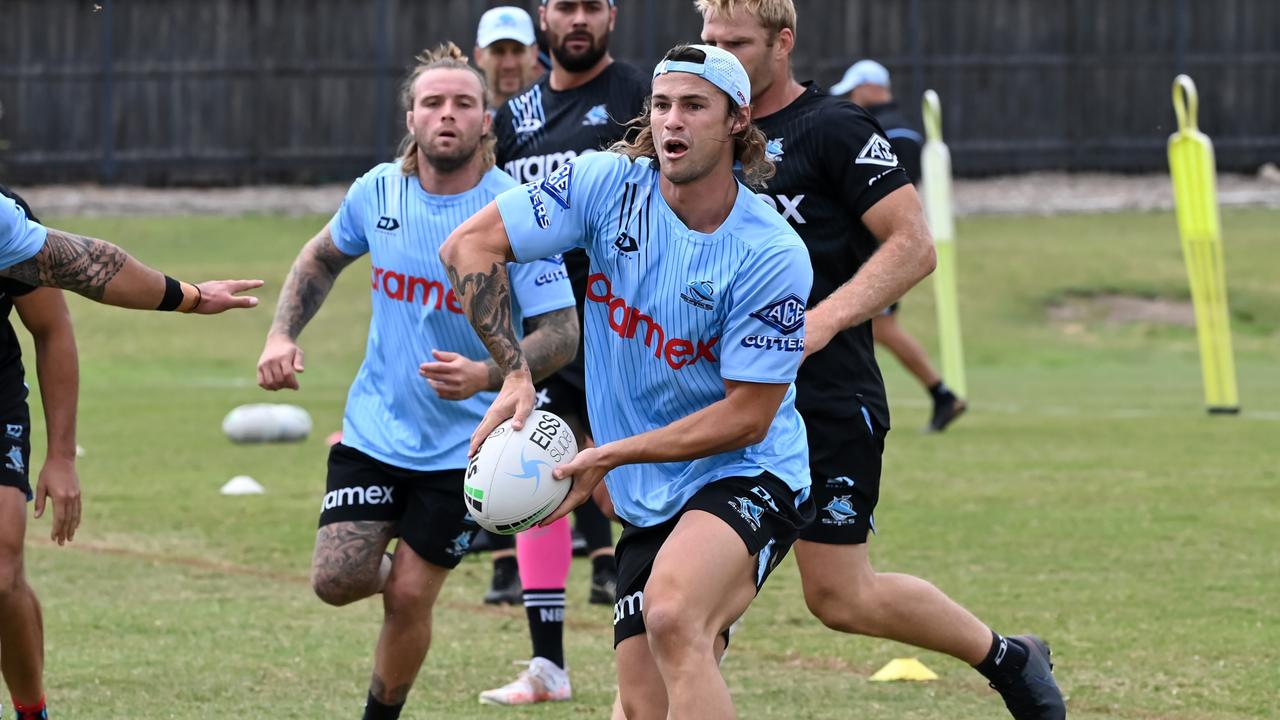 Nicho Hynes is already running the show at the Sharks. Picture: Grant Trouville/NRL Images