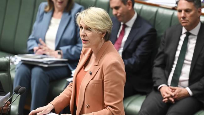 Tanya Plibersek during Question Time at Parliament House in Canberra. Picture: NewsWire / Martin Ollman