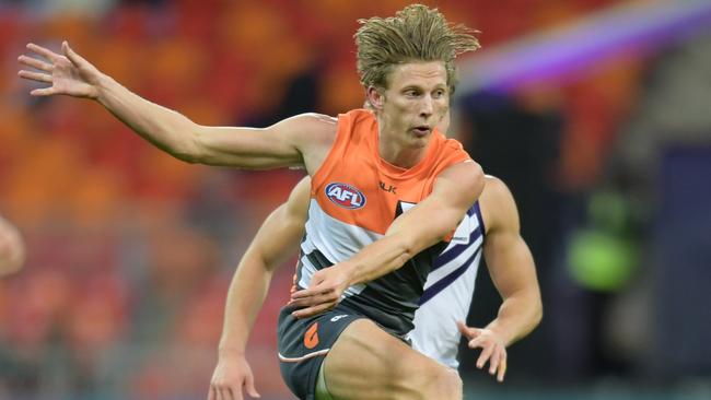 Lachie Whitfield in action for GWS.