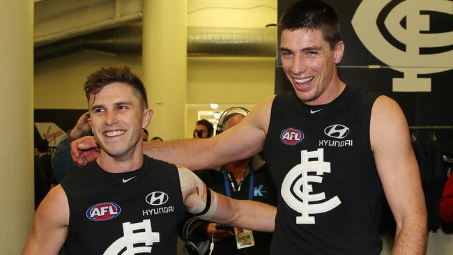 Marc Murphy and Matthew Kreuzer enjoyed brilliant years for Carlton. Picture: Michael Klein