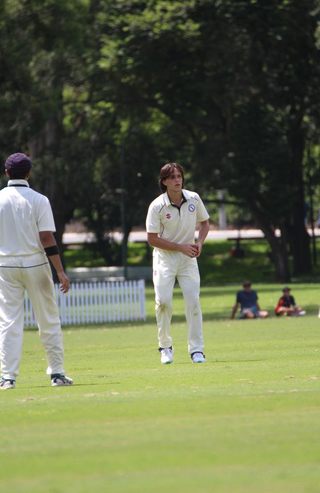 Max Isoardi pictured playing for Brisbane State High’s First XI last year.