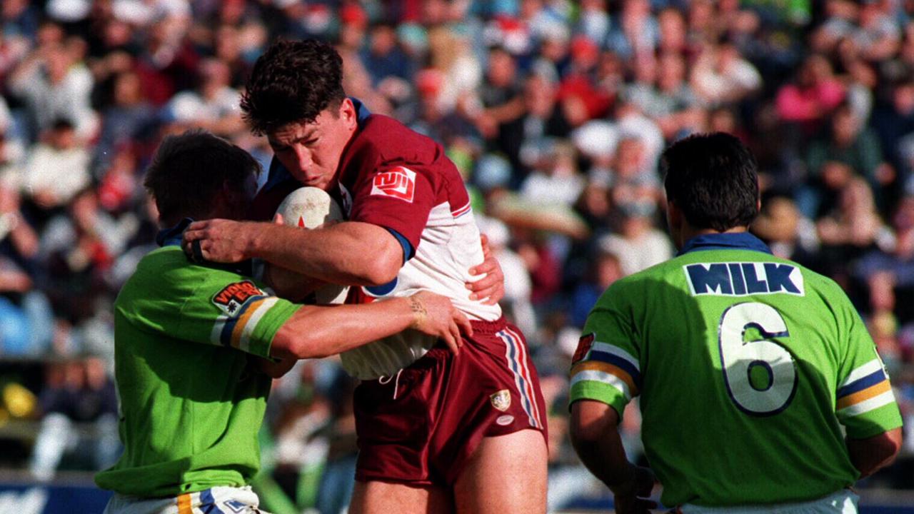 Mark Carroll playing against Canberra in 1995.