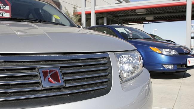 Unsold 2006 Ion coupes outside a Saturn dealership in Colorado. Picture: David Zalubowski