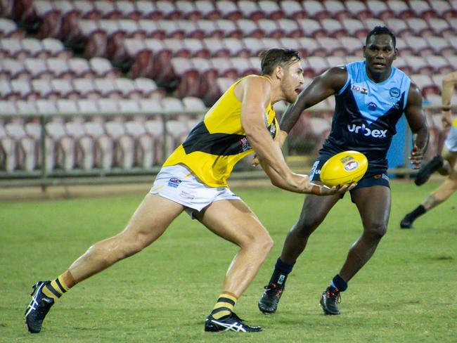 Nightcliff Tigers had the run of the ball in their big Round 11 win over. Picture: Celina Whan/AFLNT Media