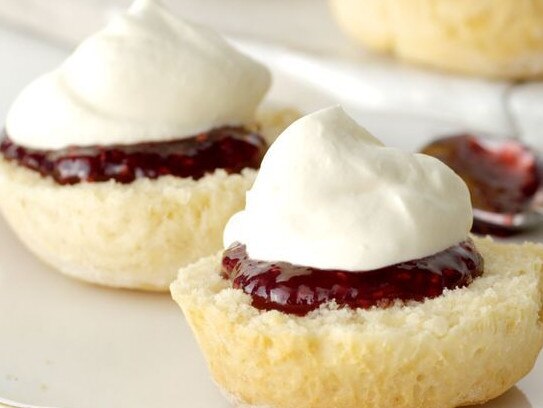 Air fryer lemonade scones are easy to make.