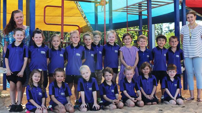 HOWARD SPRINGS PRIMARY SCHOOL: TRANSITION LIDDLEBACK ROW (L-R): Ms Liddle, Quinn Pengelly, Lacey Wilson, Isla Makin, Bede Wilson, Liam Graham, Daly Rapp, Everley Clarke, Ellouise O’Brien, Karston Hocking, Leal Bulte, Austin Rumbel, Ms Alicia. FRONT ROW (L-R): Hollie Keegan, Alexandra Carleton, Piper O’Byrne, Brian-John Carter, Leon Fraser, Josie Maloney, Jake Swan.