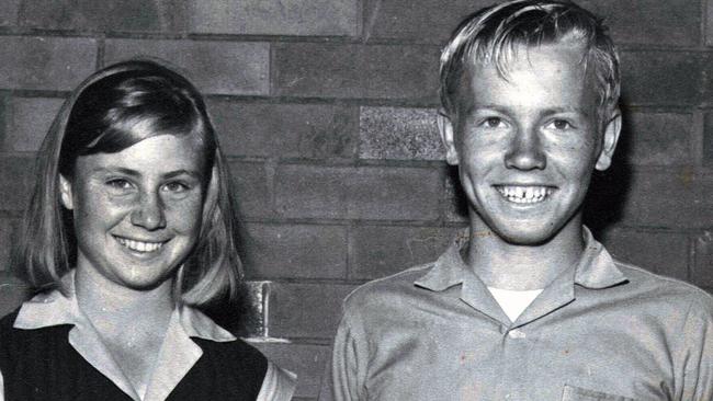 A much younger Peter Beattie when he was captain of Atherton State High School.