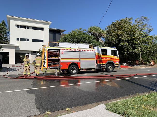 Multiple crews were called to a house fire at Warana. PHOTOS: Scott Sawyer