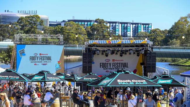 Elder Park’s footy festival. Picture: NCA NewsWire/RoyV Photography