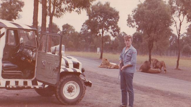 Stephen Jackson who looked after about 10 lions and lionesses at Bullens African Lion Safari  in 1968.