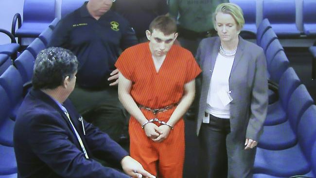 Florida school shooting suspect Nikolas Cruz in court after a massacre that left 17 dead last week.