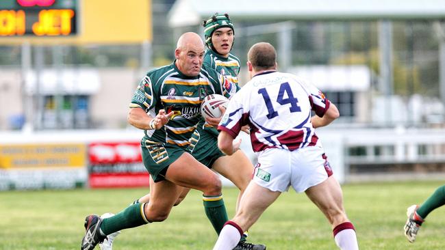 Danny Coburn playing for the Ipswich Jets in 2009.