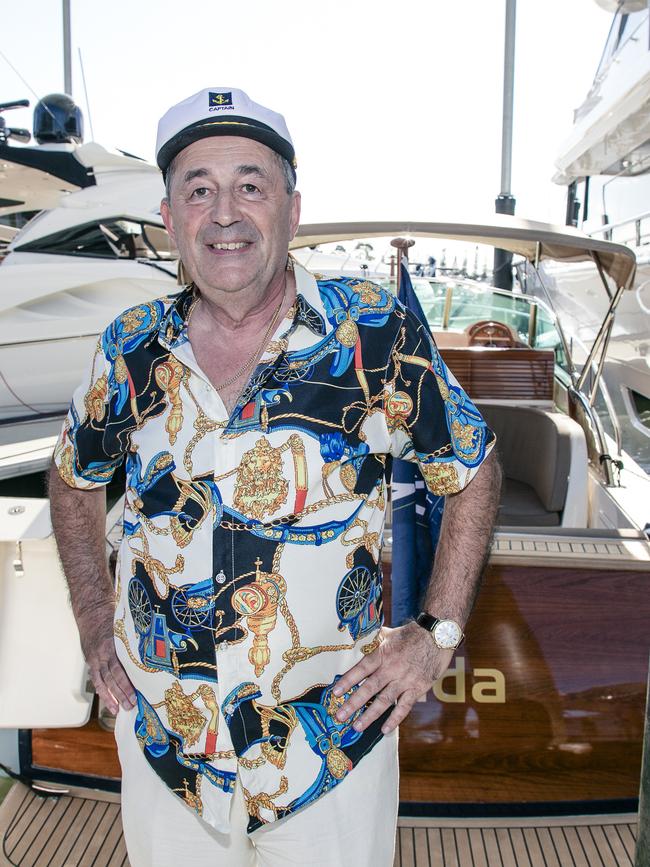 Boris Mezhvinsky at the Sanctuary Cove Boat Show. Picture: Glenn Campbell