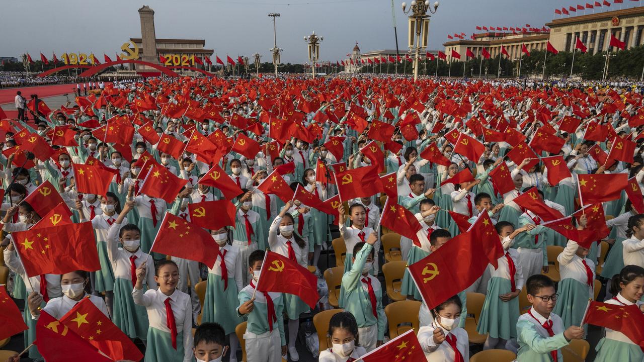 There are signs China — decades after the fall of communism in Europe — is itself on the brink of collapse. Picture: Kevin Frayer/Getty Images