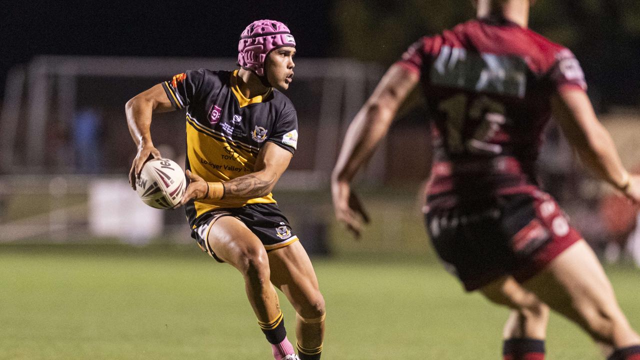 Joel Hughes for Gatton against Valleys in TRL Hutchinson Builders A-grade grand final rugby league at Toowoomba Sports Ground, Saturday, September 14, 2024. Picture: Kevin Farmer