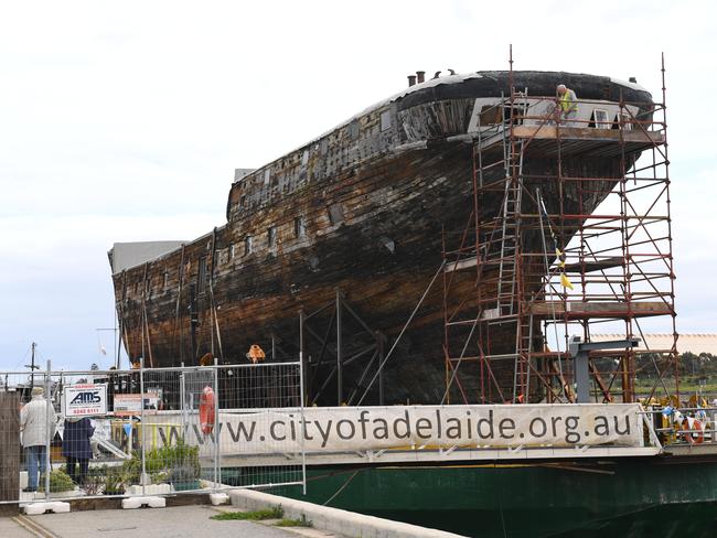 The City of Adelaide clipper may be permanently housed in Dock 2 at Port Adelaide.