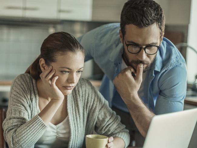 Photo of a young couple going through financial problems Photo: istock