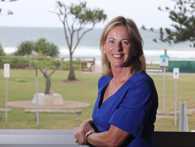 Moncrieff MP Angie Bell at Mermaid Beach SLSC talks about the lead up to the federal election and new competition from independents. Picture Glenn Hampson