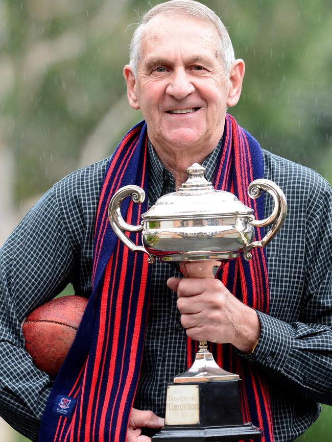 Premiership player and Melbourne great Hassa Mann said the Demons are ‘hard to beat’ this year. Picture: Wayne Ludbey