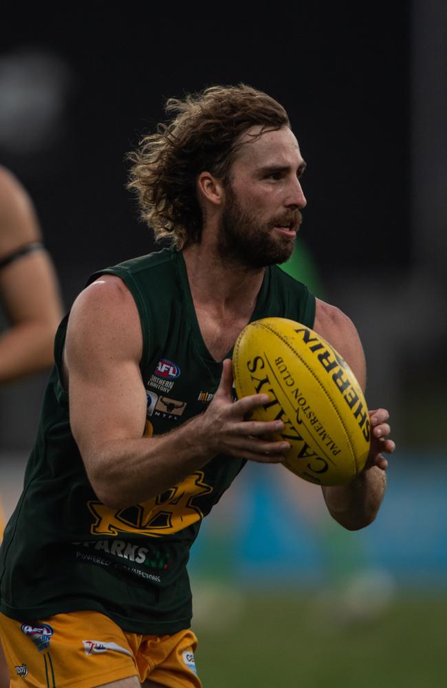 Dylan Landt for St Mary’s in the 2023-24 NTFL season. Picture: Pema Tamang Pakhrin