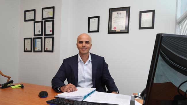 Investment accountant Mohamed Radwan in his offices at Harbour Town. Picture Glenn Hampson.