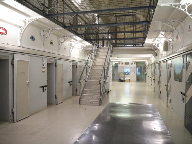 A cell block at Goulburn Jail. The prison used to be called “The Killing Fields” because of its violence. Picture: Tim Hunter