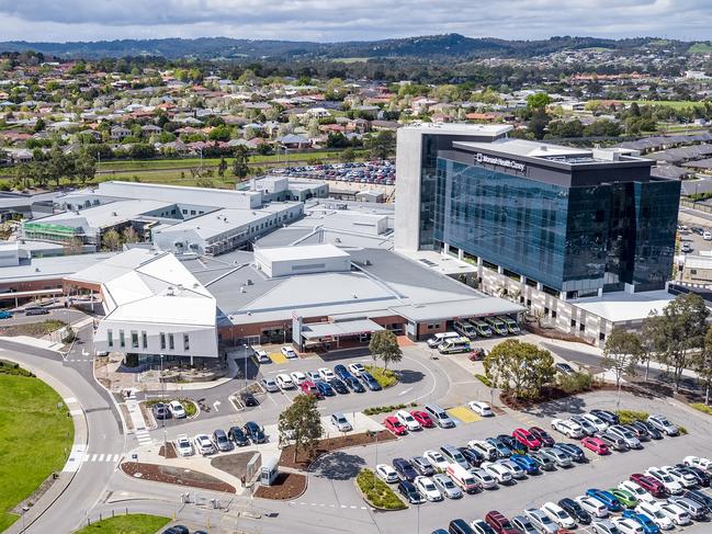 Aerial of Casey Hospital Exterior .Supplied