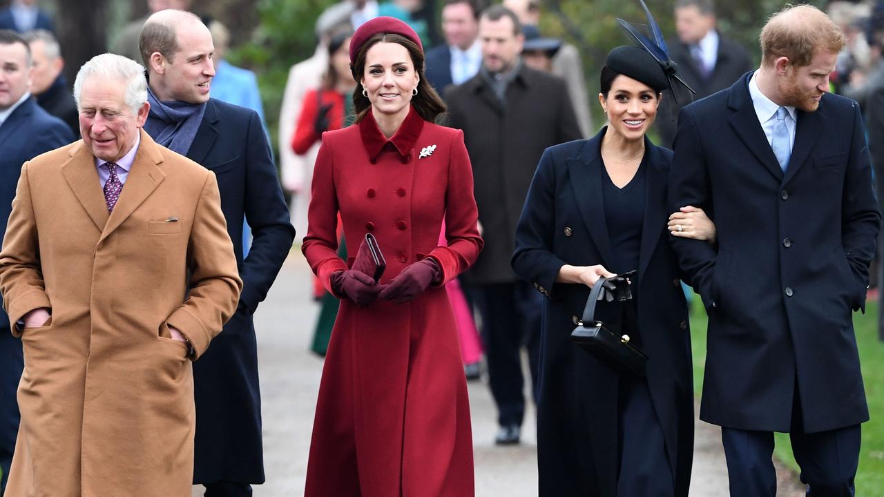 A royal’s work is never done, even on Christmas Day. Picture: Paul ELLIS / AFP.