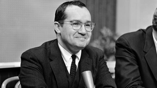 Federal Communications Commission chair Newton Minow in 1964. Picture: Robert Ganley/NBCU Photo Bank/NBCUniversal via Getty Images