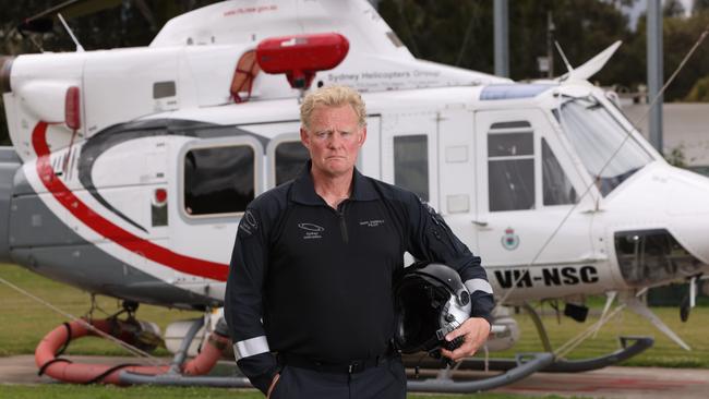 Mark Harrold owner and chief pilot of Sydney Helicopters group owns a stake in Storm Boy. Picture: Damian Shaw