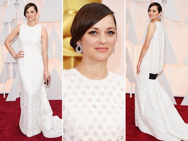 Marion Cotillard at the Oscars 2015 red carpet. Picture: Getty
