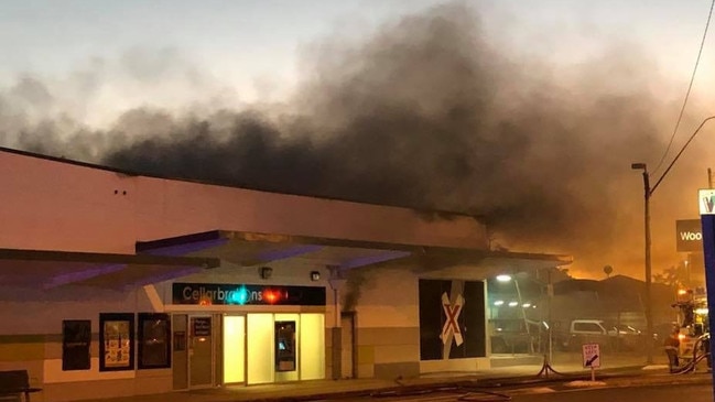 A fire broke out at the NewsXpress newsagency at Walkerston on July 30, 2018.