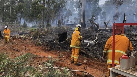 Firefighting efforts in the Central Highlands Feb 22, 2024 Picture: Shooters, Fishers and Farmers Party candidate