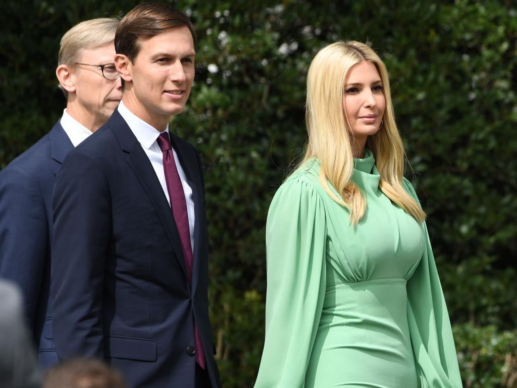 Ivanka Trump and Mr Kushner have been taking a step back from the political scene. Picture: Saul Loeb/AFP