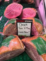 Mountain View Meats' famous Christmas hams. Picture: supplied